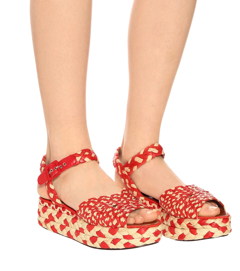 artemis酒椰叶纤维防水台凉鞋