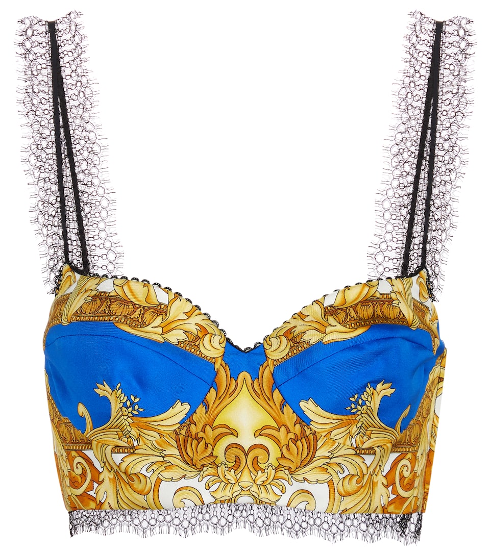 Medusa Renaissance silk bralette