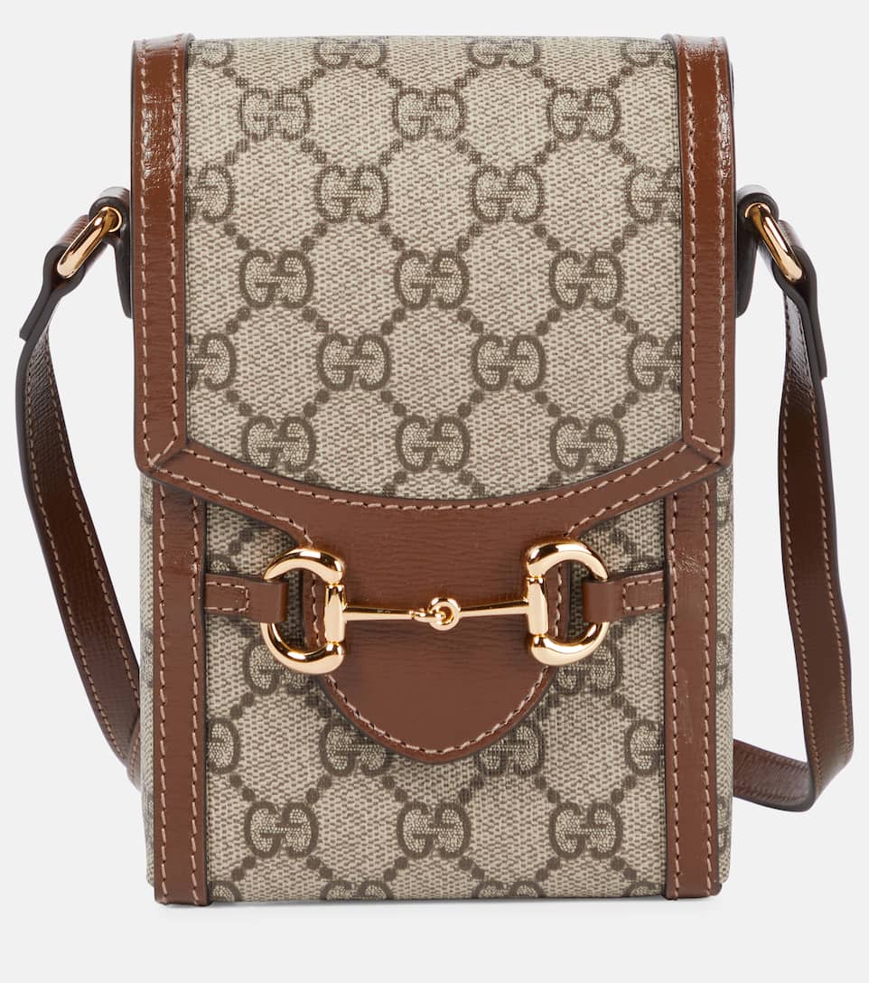 gucci horsebit 1955 gg shoulder bag brown