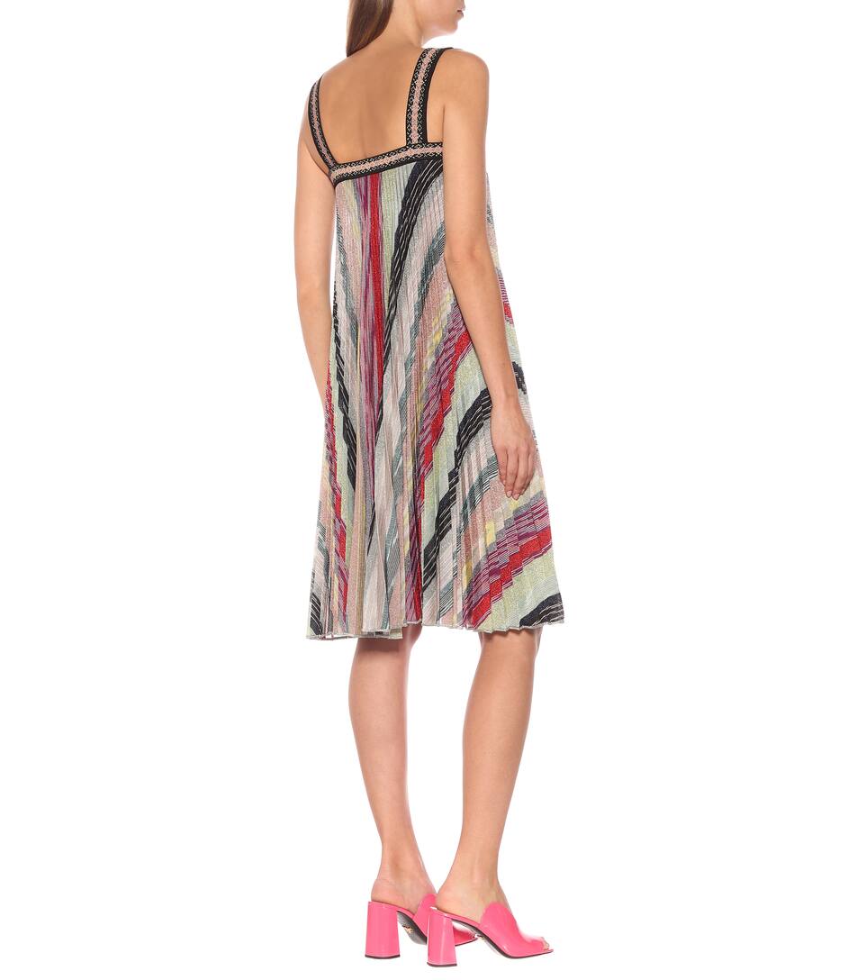 Missoni Robe Rayée Missoni Métallisée Robe ARjc543qL