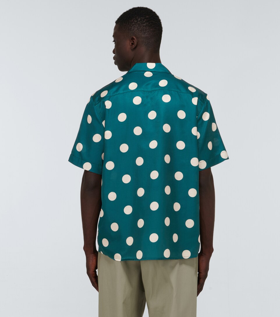 Commas - Polka dot camp-collar shirt 