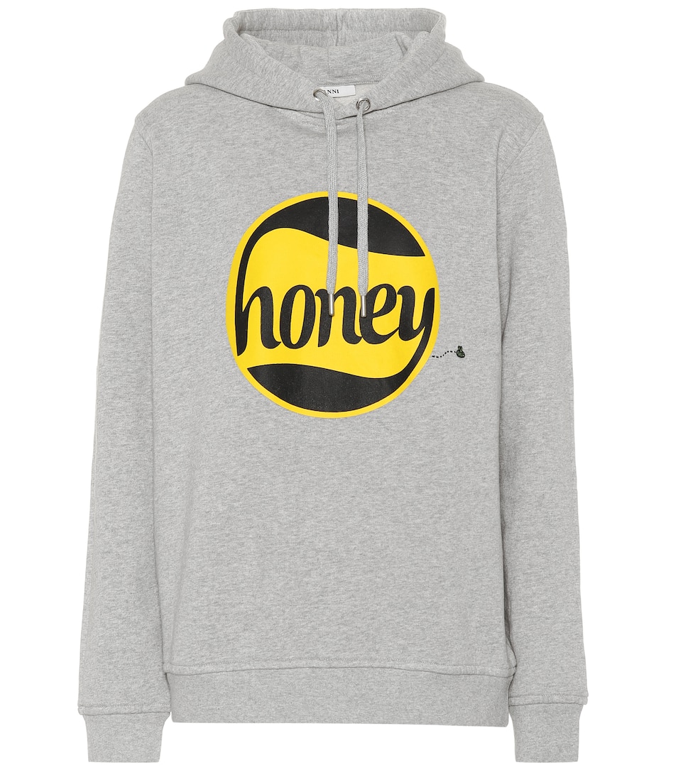 Gris Sweat Honey À Capuche Ganni qa0RxU6wq