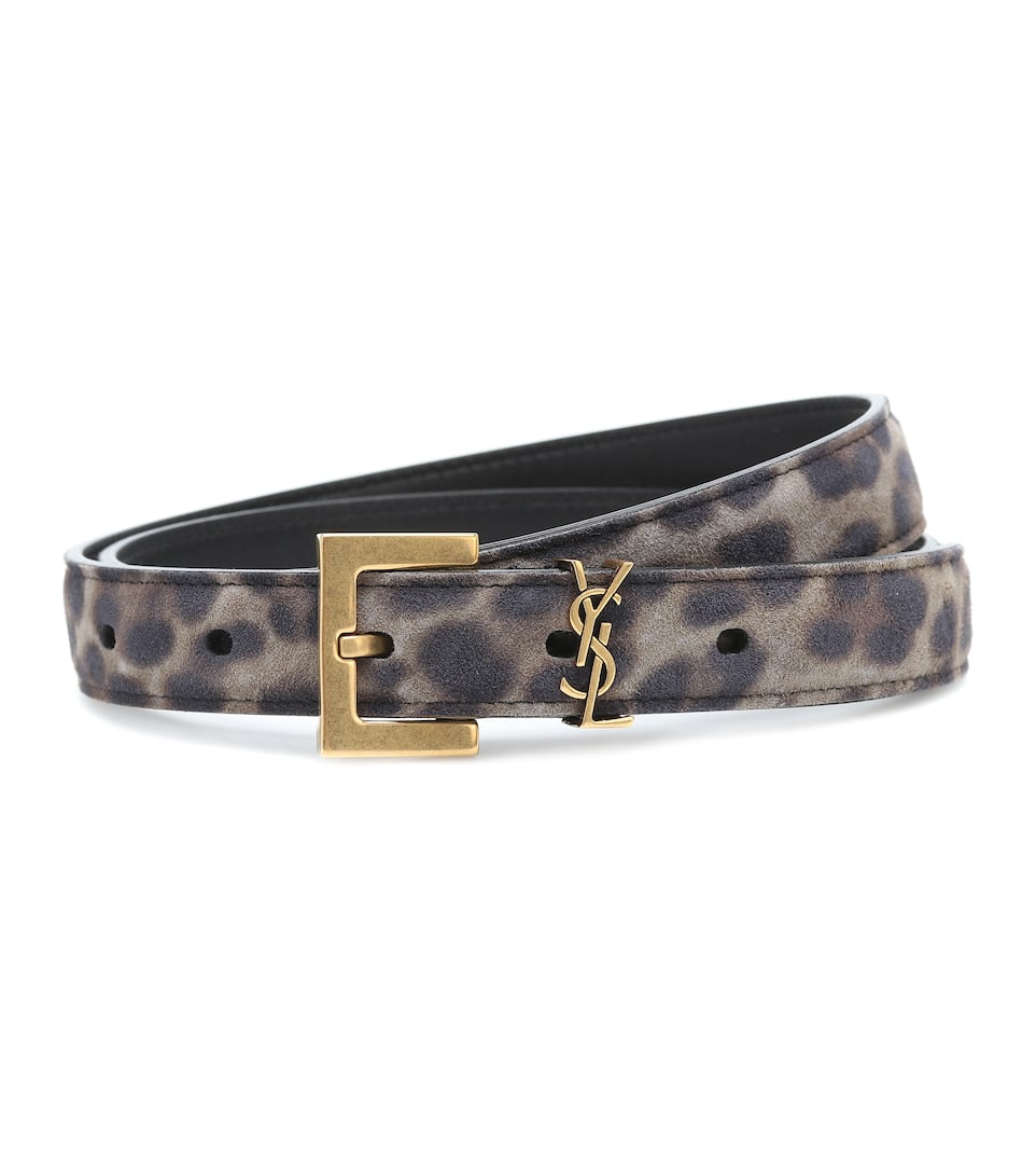 Saint laurent leopard belt clearance