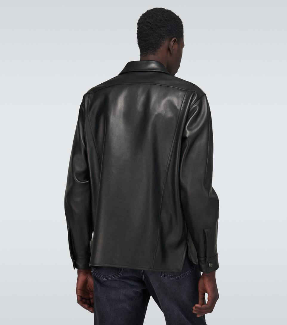 Lark Leather Overshirt Acne Studios Mytheresa