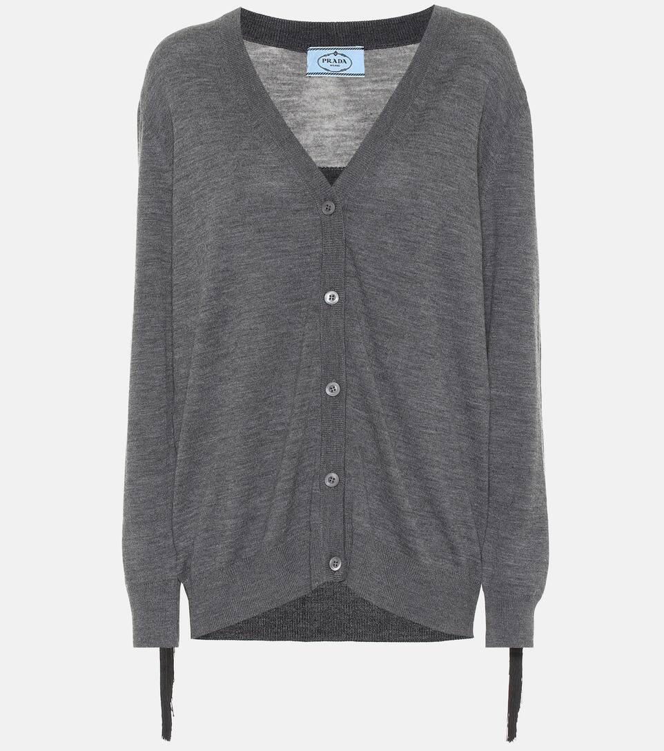prada wool cardigan