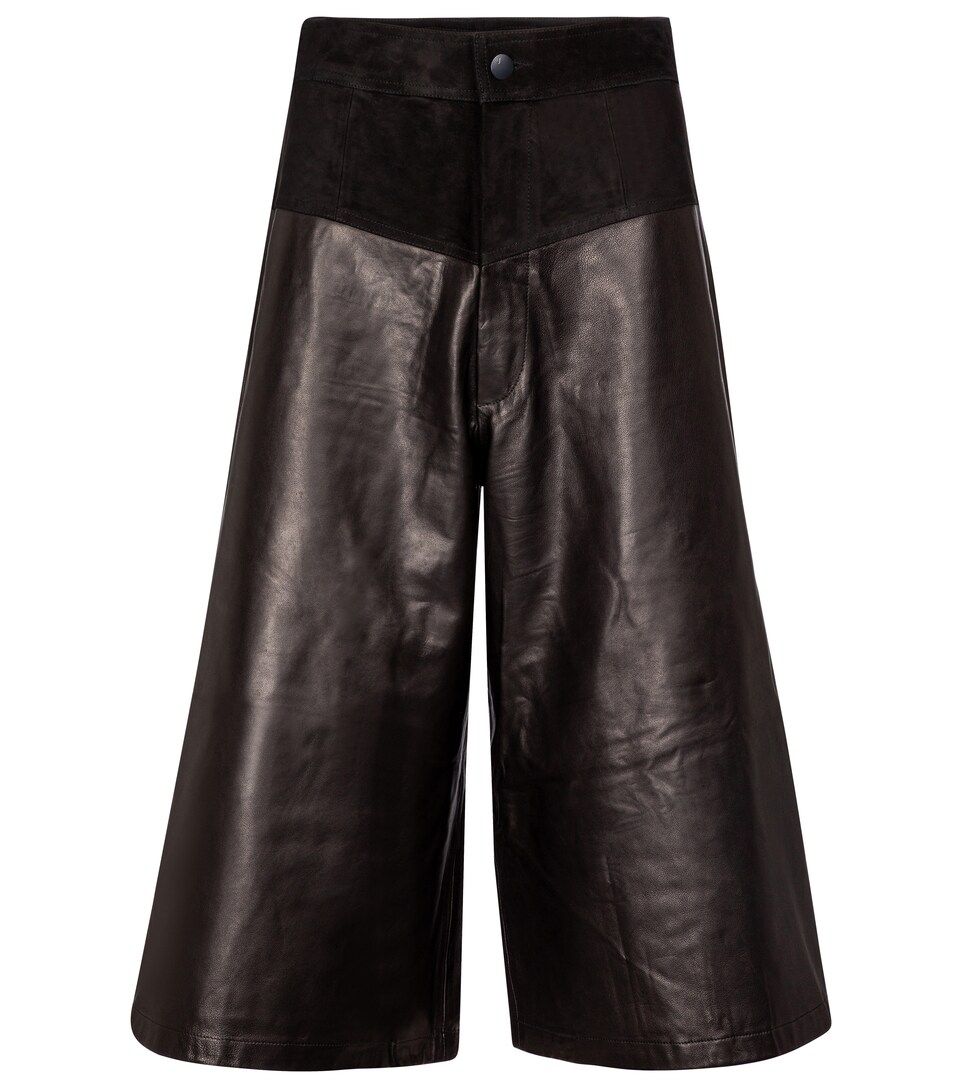 Pantaloni Culottes Evie In Pelle | J Brand - Mytheresa