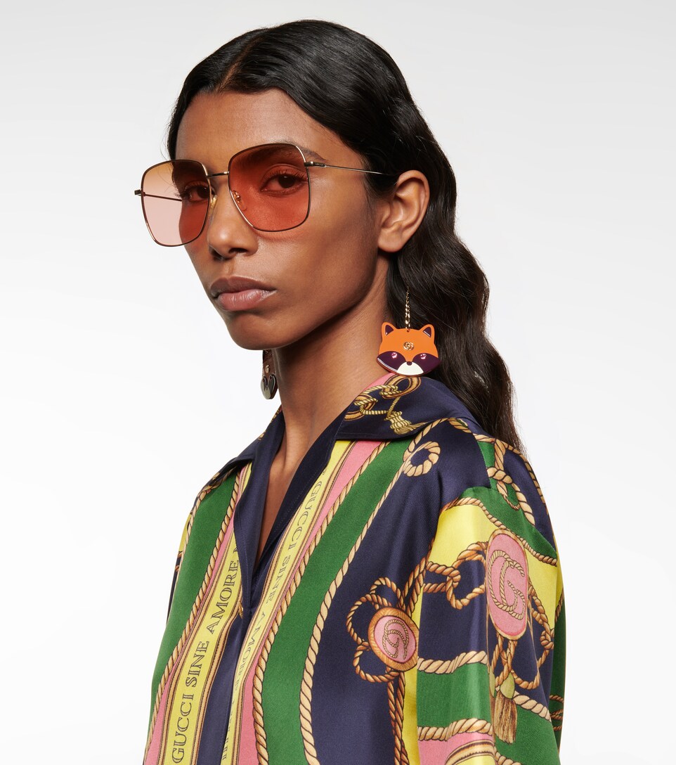 Gucci - Occhiali da sole con ciondoli | Mytheresa