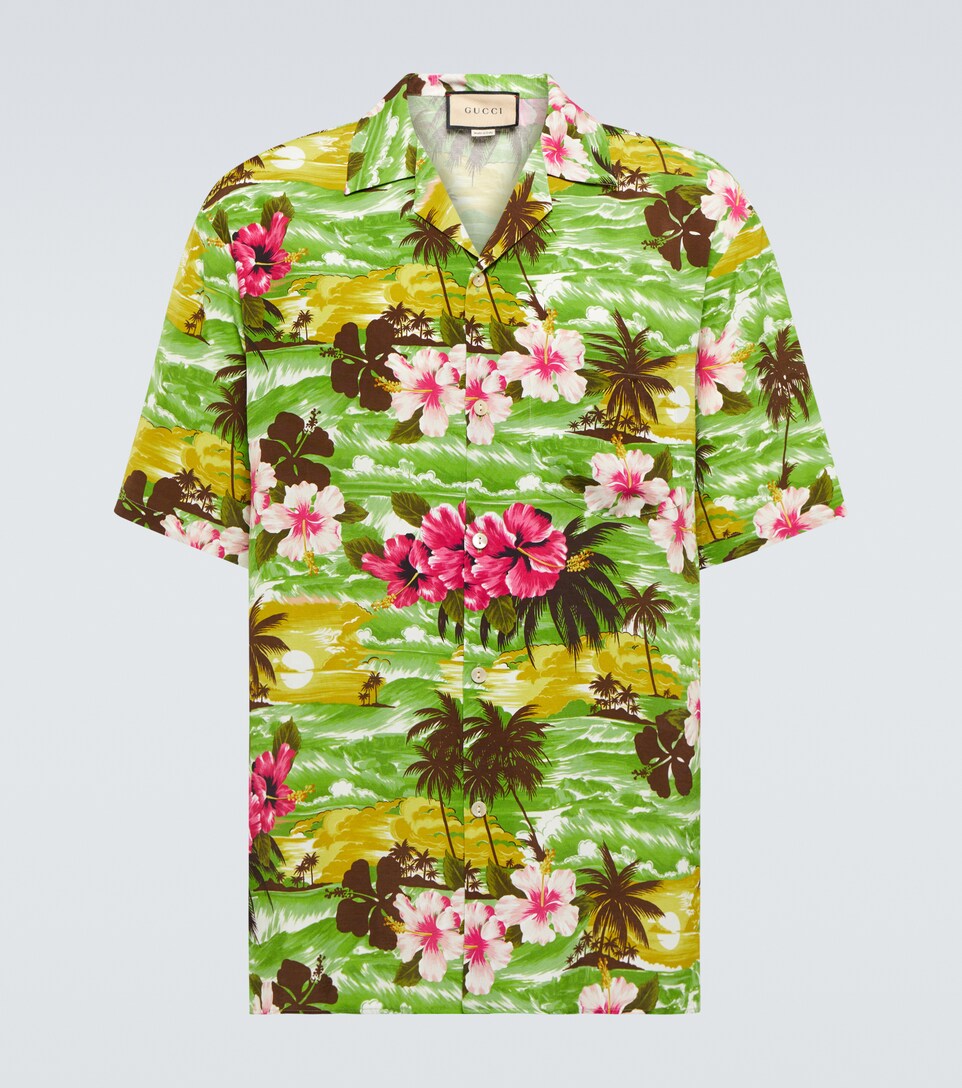 Gucci - Printed bowling shirt | Mytheresa