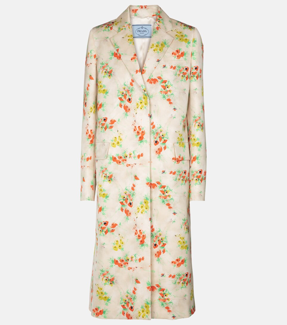 floral print coat