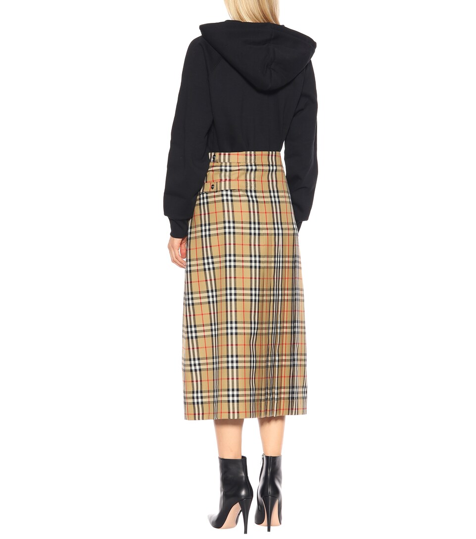 格纹羊毛半身裙