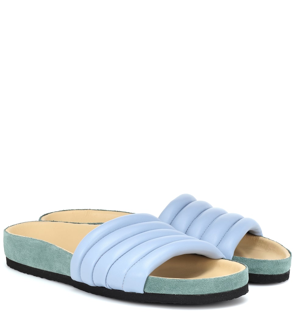 isabel marant leather slides