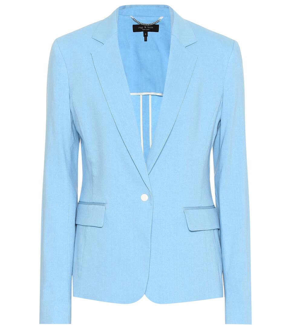 Blazer En Lin Bone Mélangé Ragamp; Lucy 8wZk0ONnXP