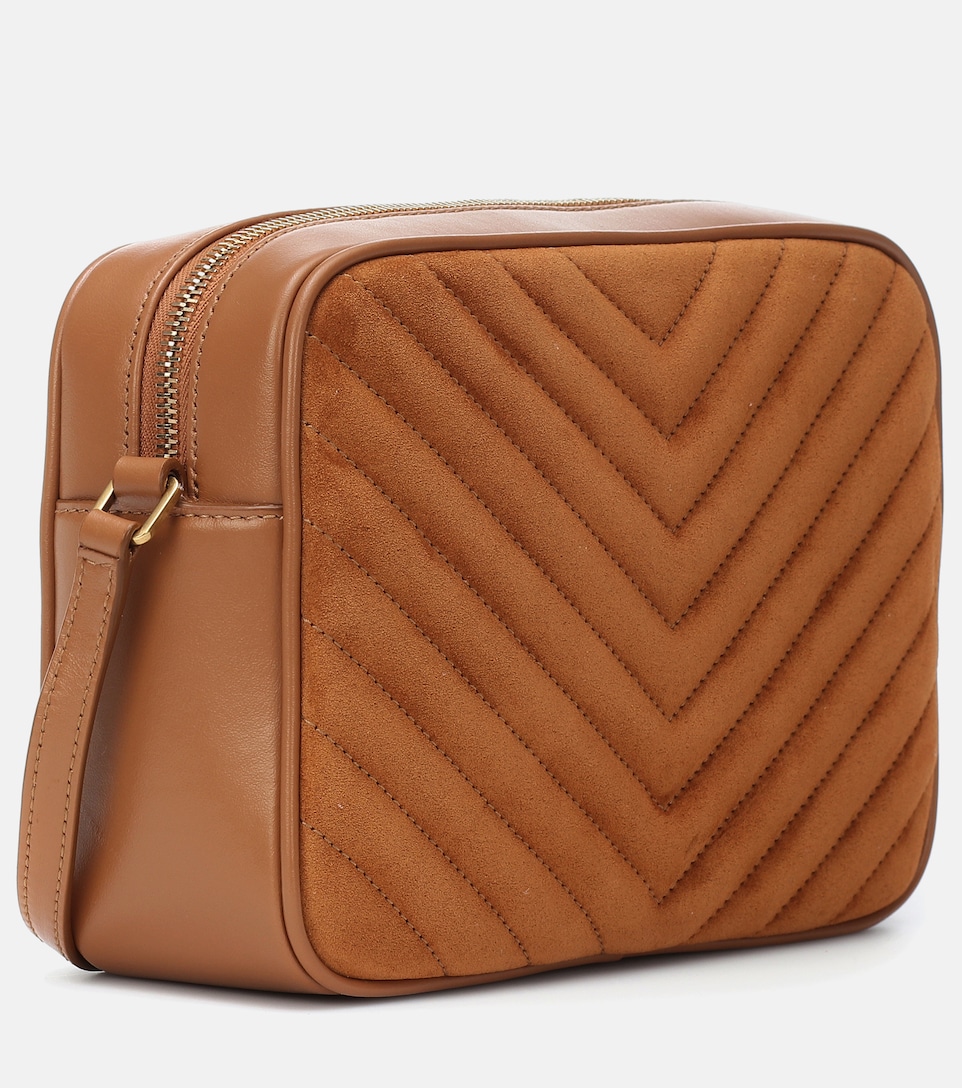 Lou Camera suede crossbody bag 