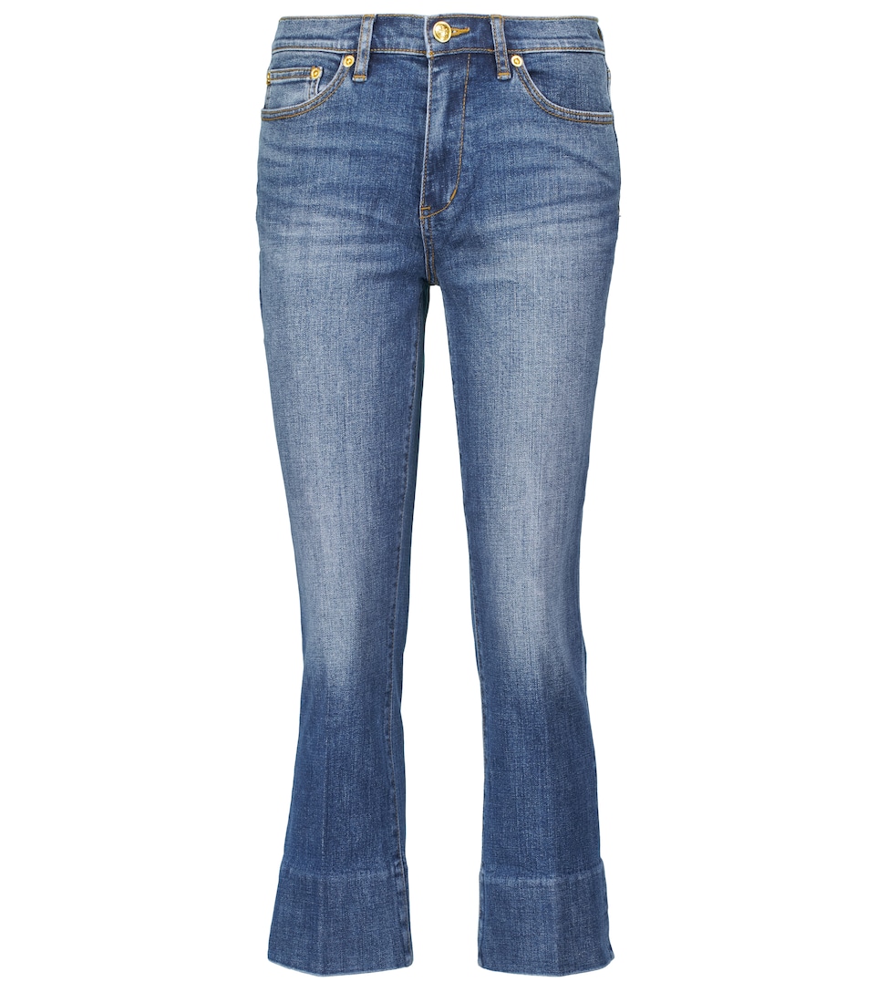 Tory Burch - Mid-rise cropped bootcut 