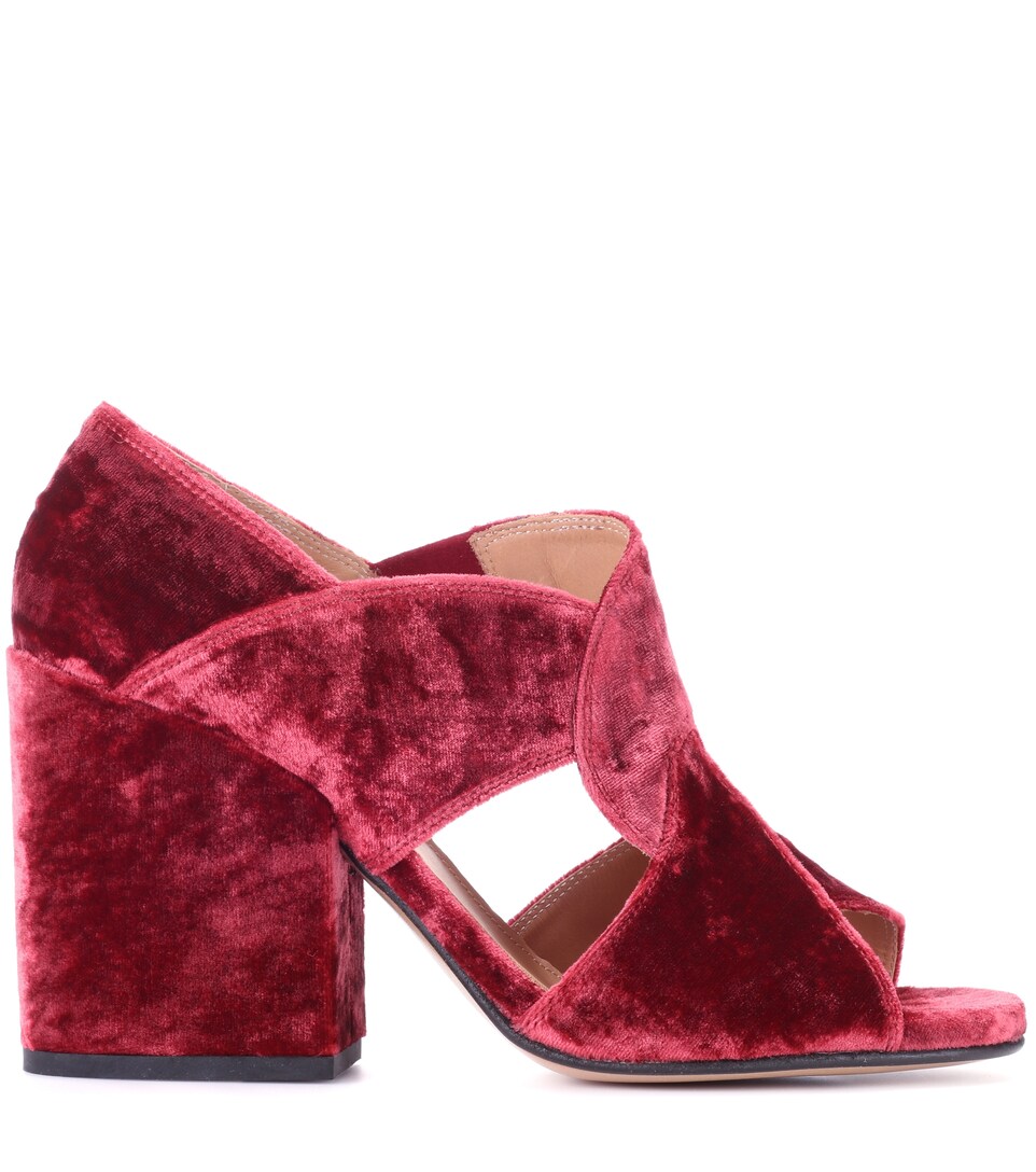 dries van noten velvet sandals