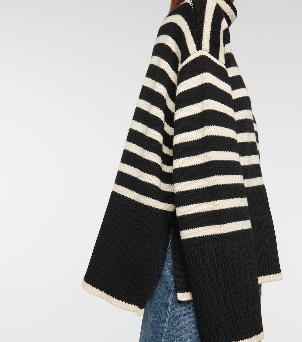 Signature striped turtleneck sweater 