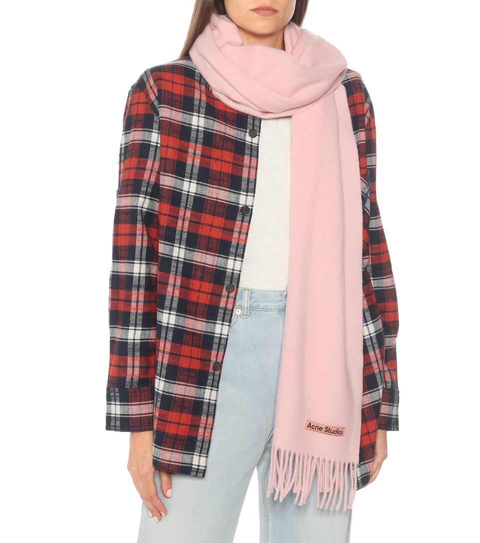 acne studios scarf pink
