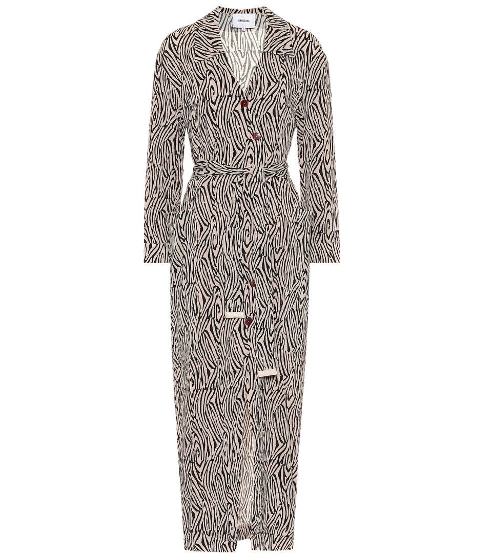 zebra print maxi dress