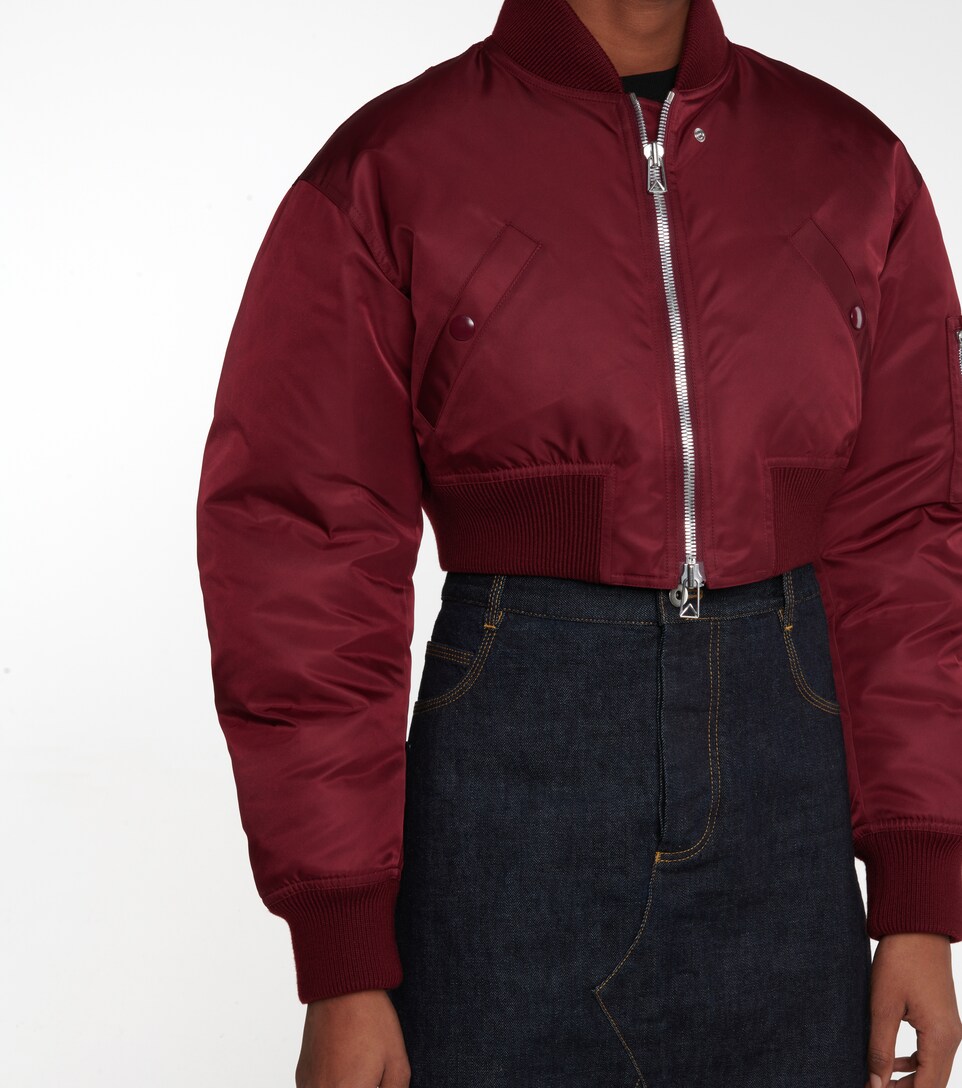 bomber jacket crop top