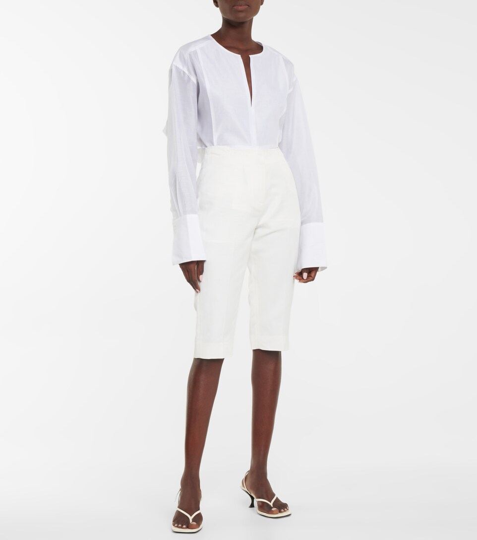 low rise bermuda shorts
