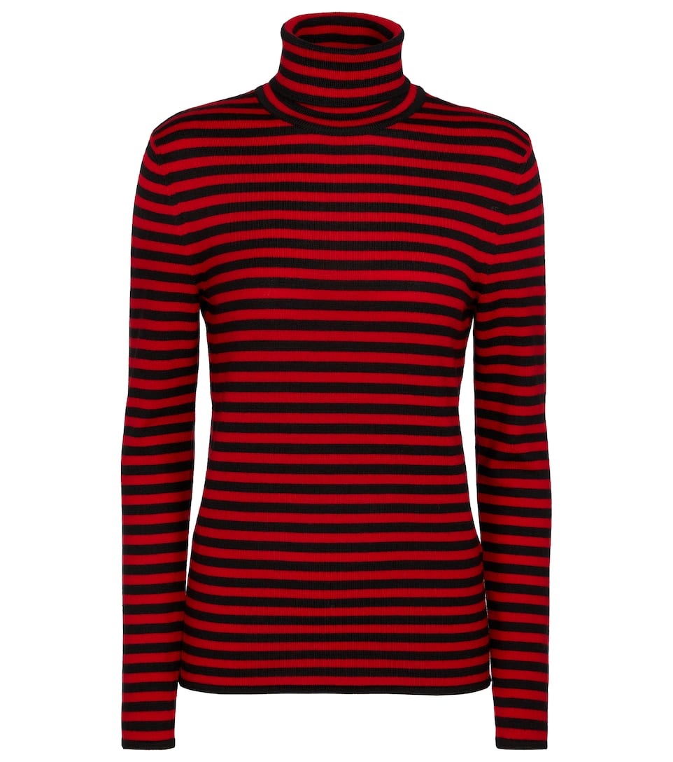 pinstripe turtleneck