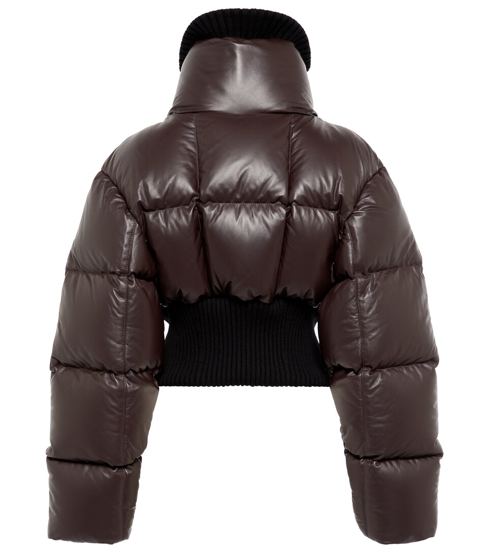 mki leather bubble jacket