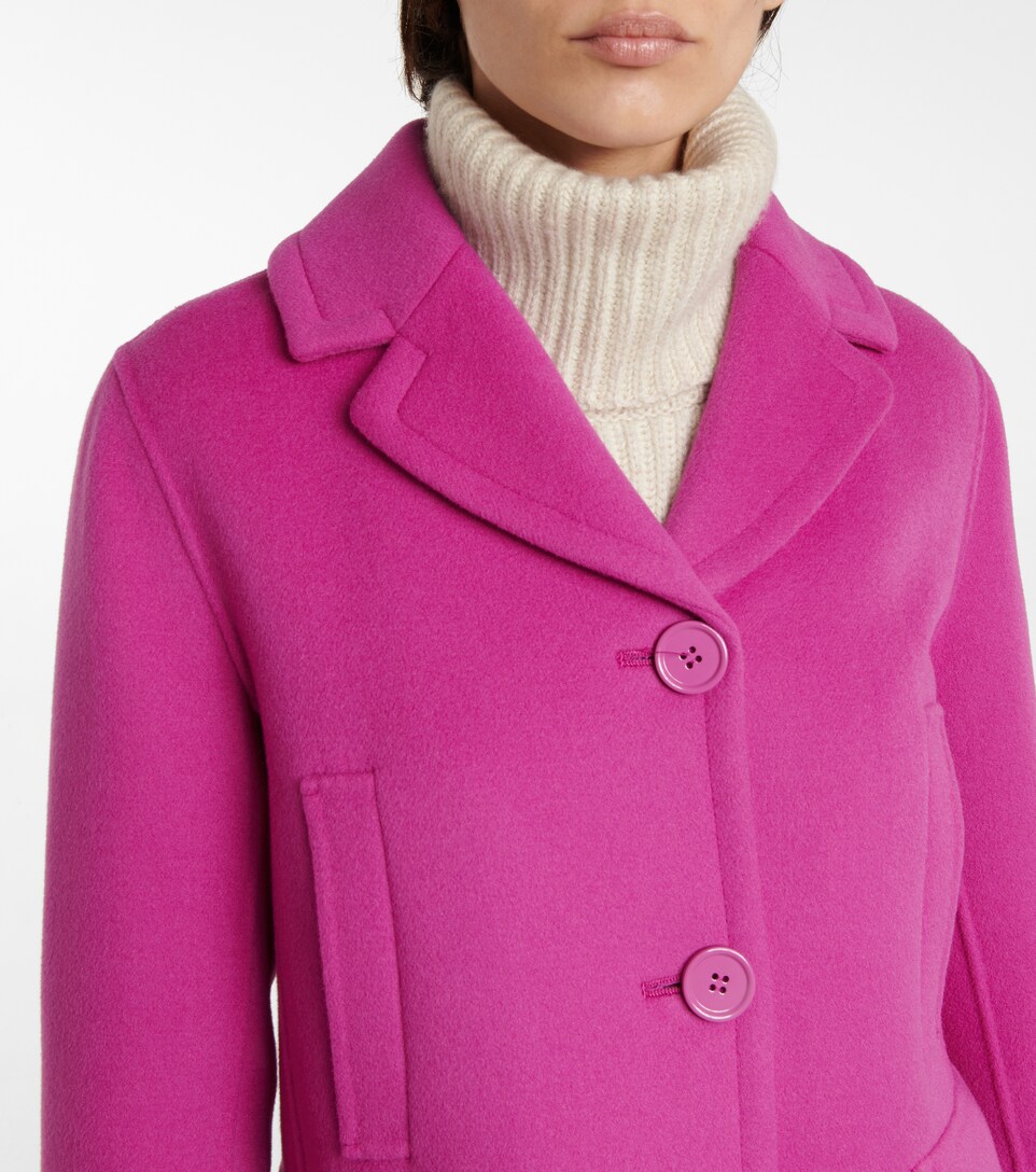 talbots pink wool coat