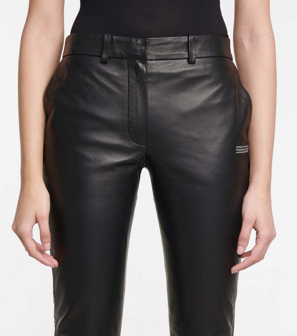 Leather pants with belt loops Clearance