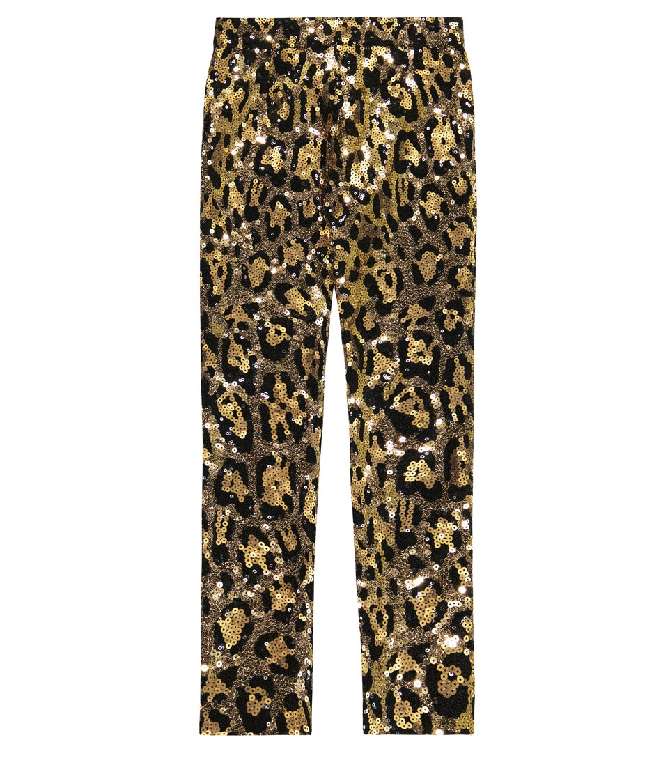 Sequined leopard leggings | Mytheresa