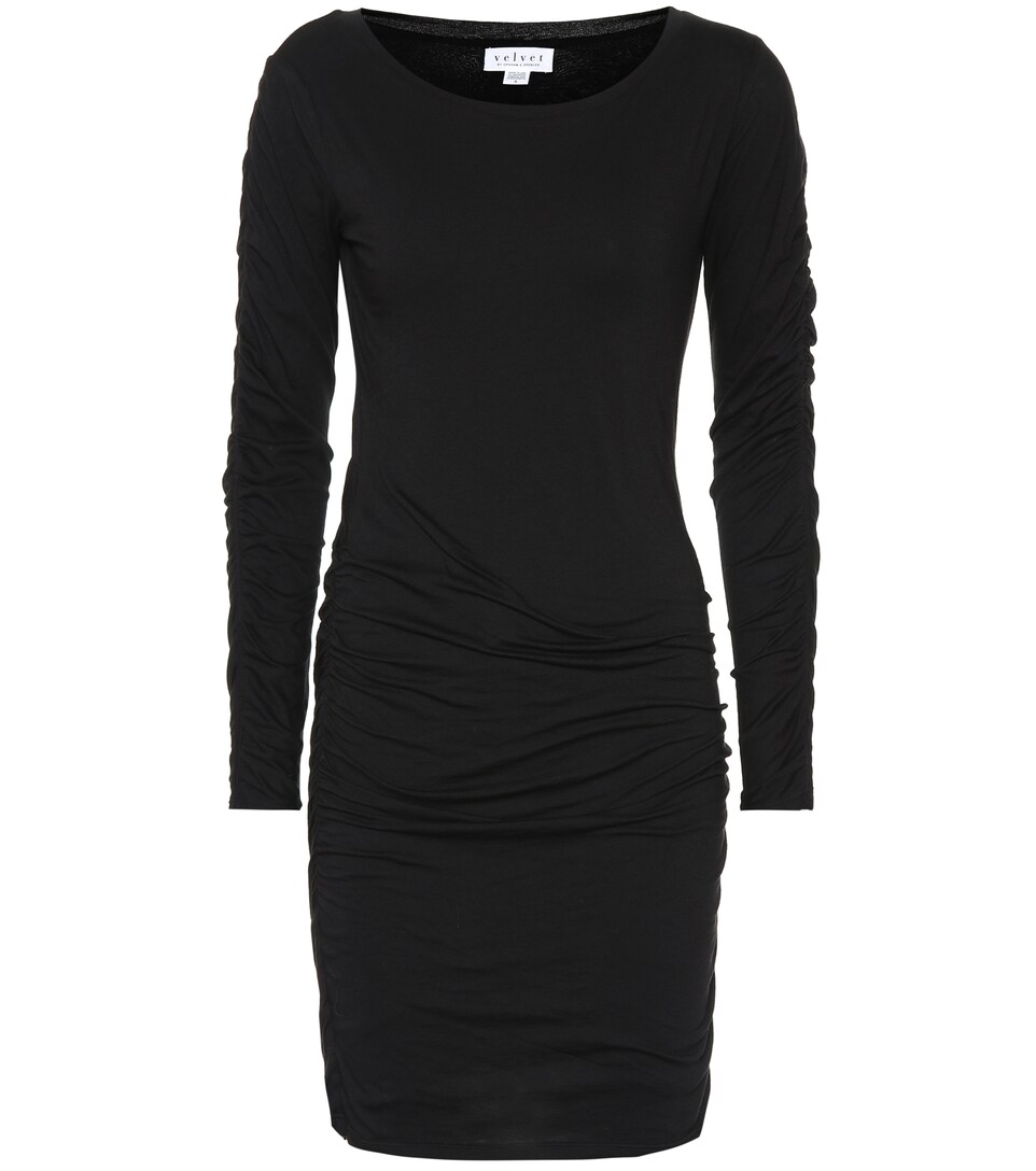 long black t shirt dress