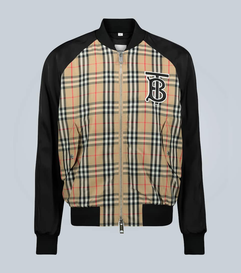 BURBERRY VINTAGE CHECK BOMBER JACKET,P00433330