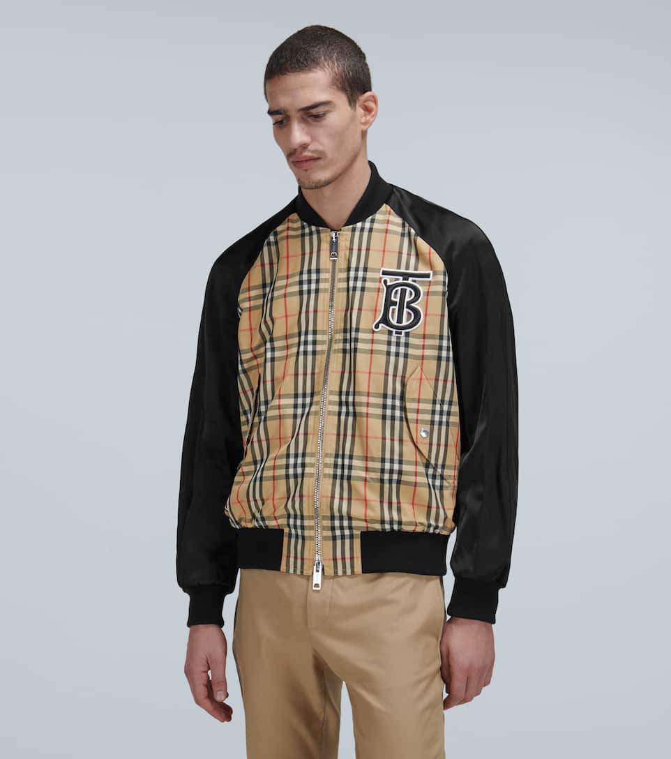 BURBERRY Vintage check bomber jacket,P00433330