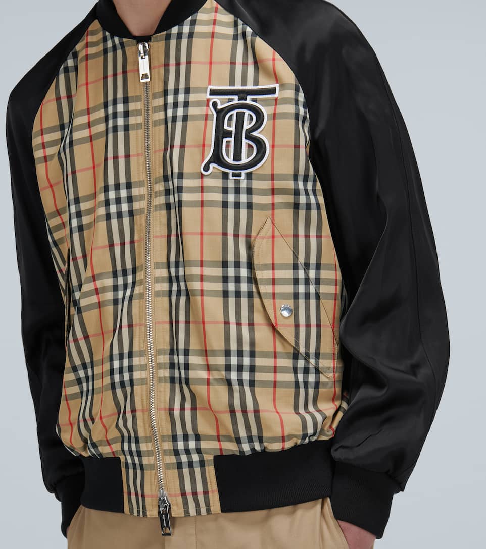 BURBERRY Vintage check bomber jacket,P00433330