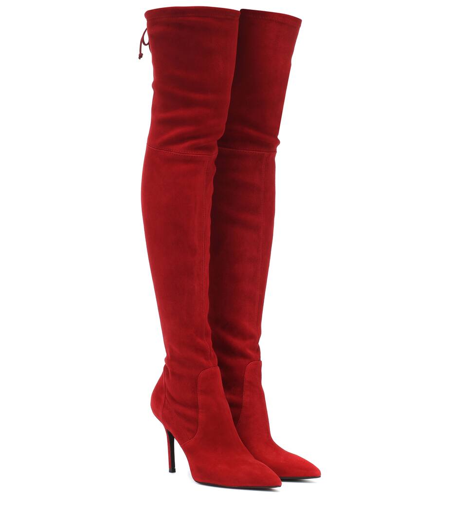 Stuart weitzman red over the knee boots Clearance