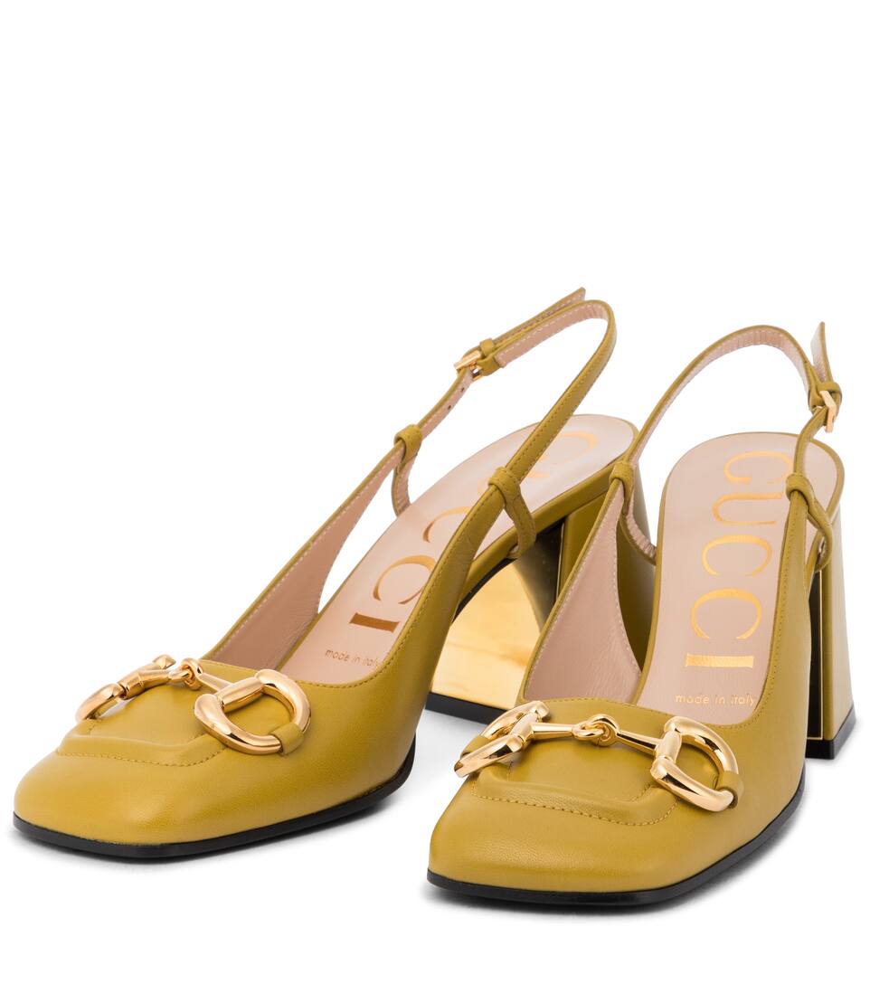 Gucci SlingbackPumps Horsebit aus Leder Mytheresa