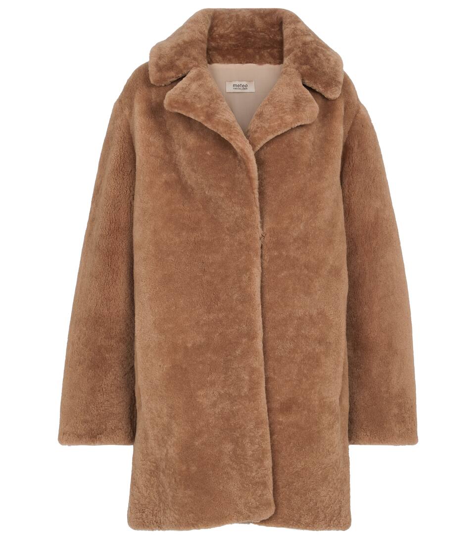 Yves salomon meteo shearling coat clearance