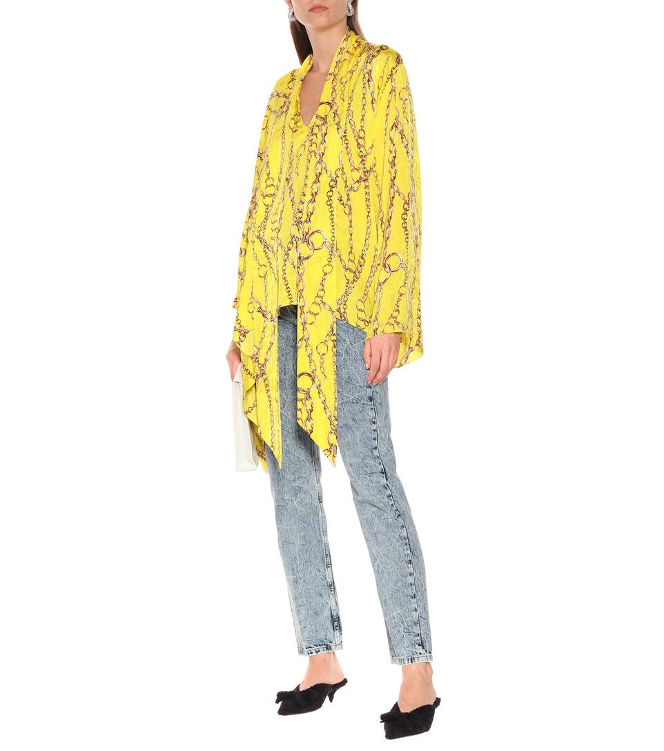 Balenciaga Blouse En Imprimée Soie YEIbWeDH29