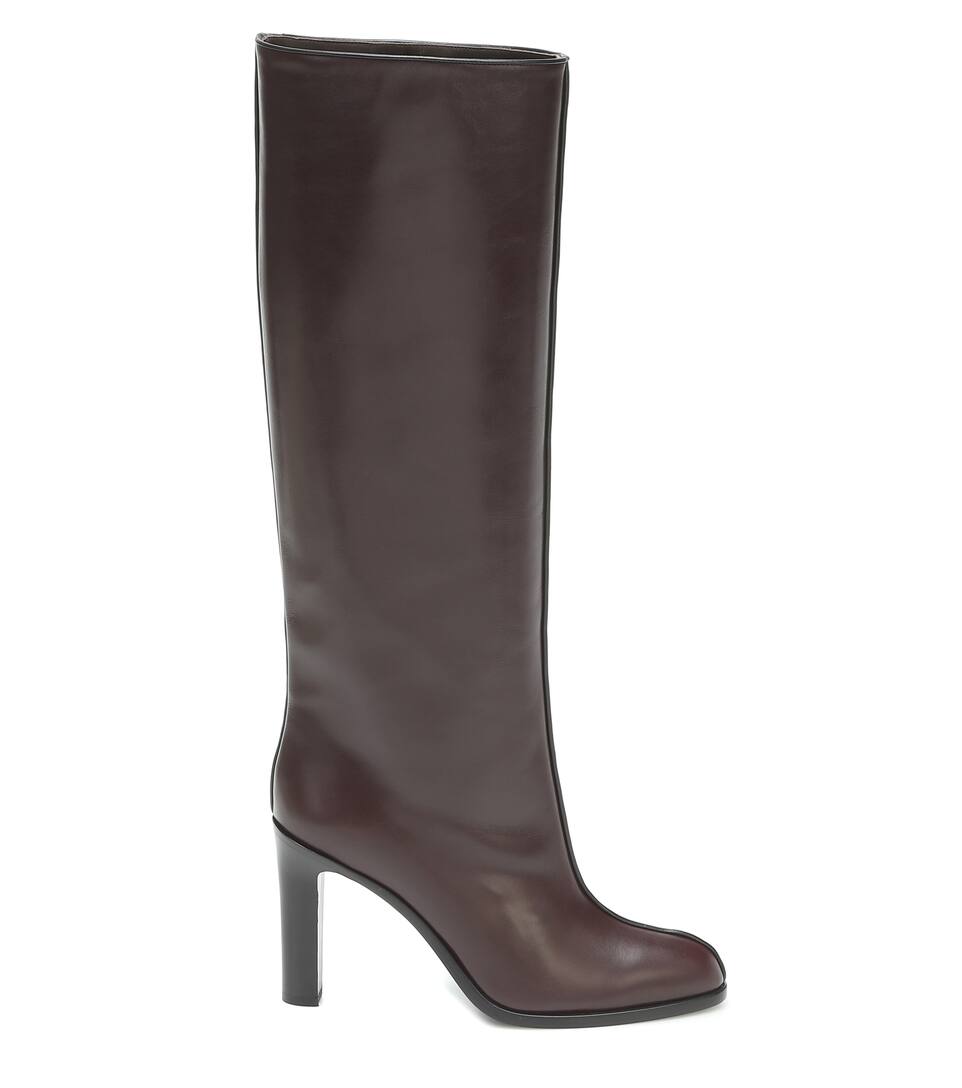 wide shaft knee high boots