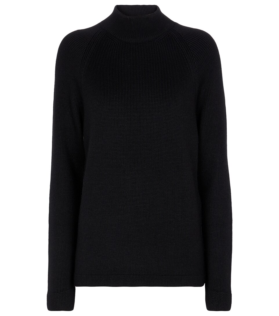 black designer turtleneck