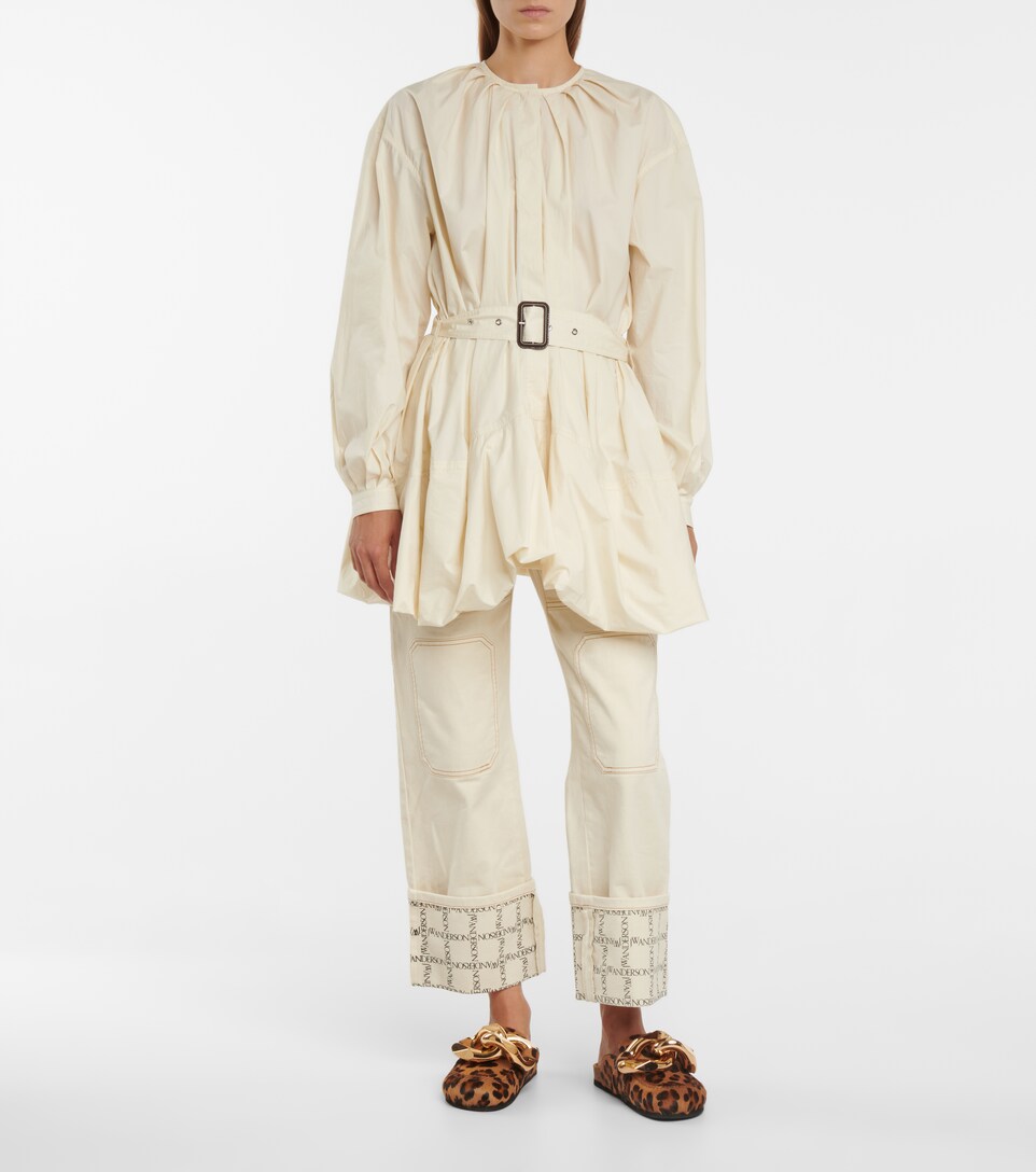 jw anderson leopard mules