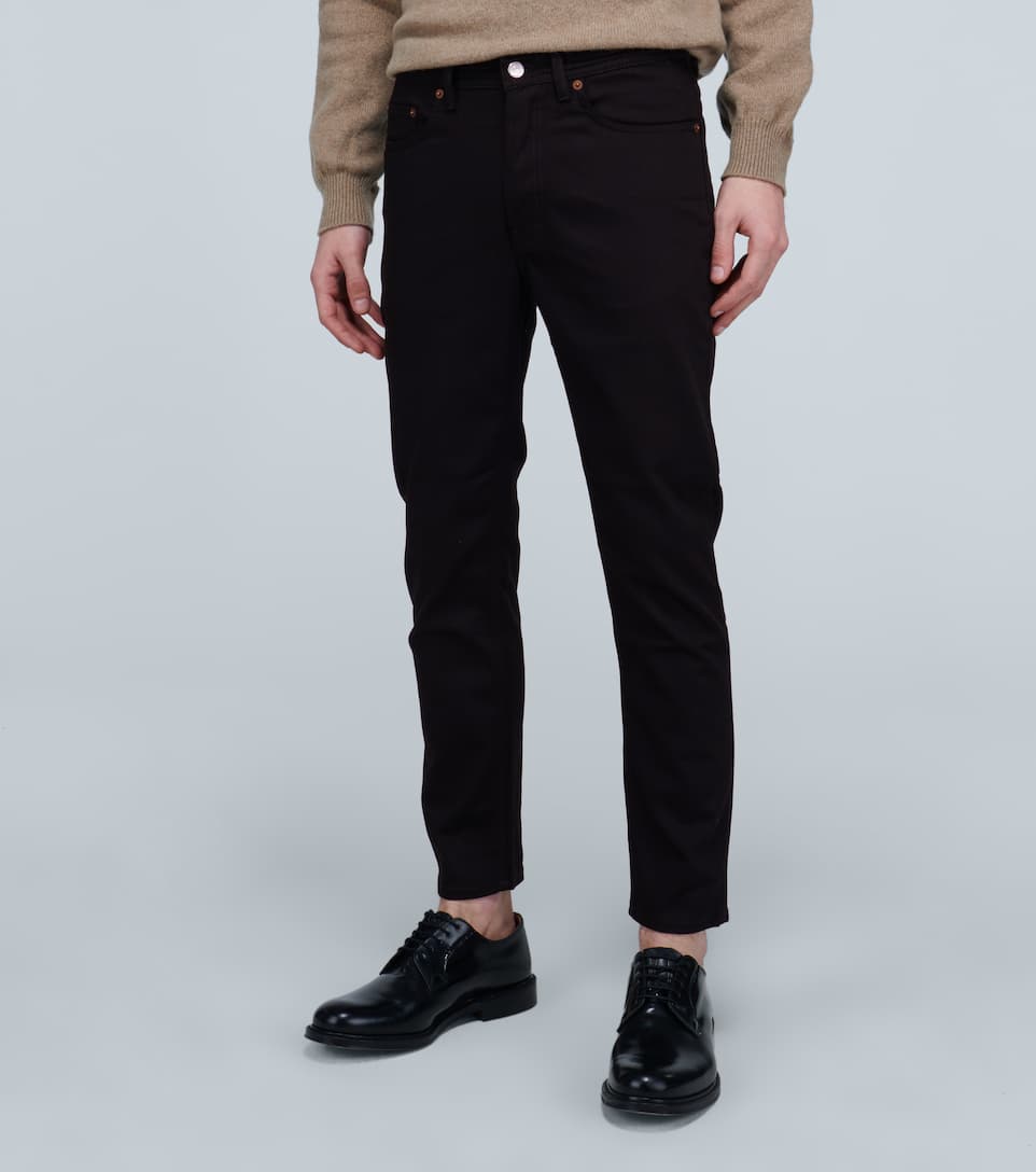 Acne Studios BlÅ Konst River Mid-rise Tapered-leg Jeans In Stay Black | ModeSens