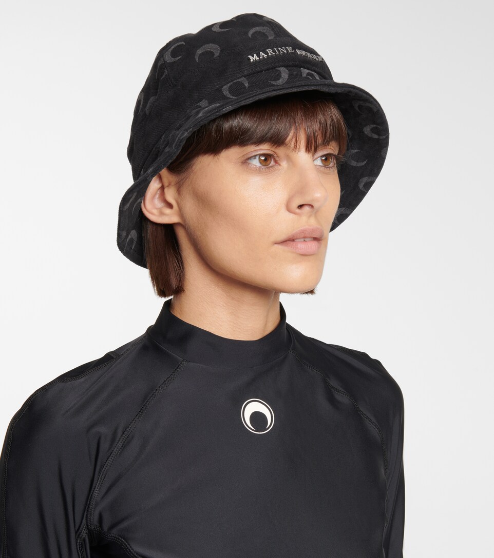 Marine Serre - Denim bucket hat | Mytheresa