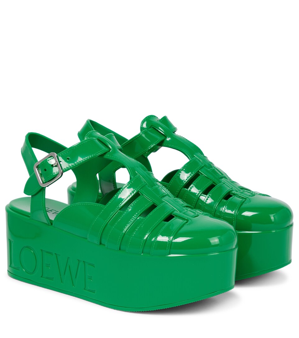 caged platform sandals