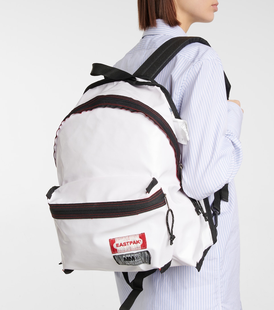 white eastpak backpack