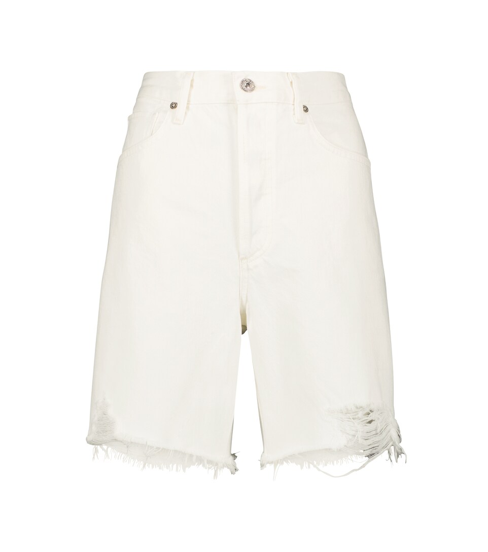 Camilla distressed denim shorts 
