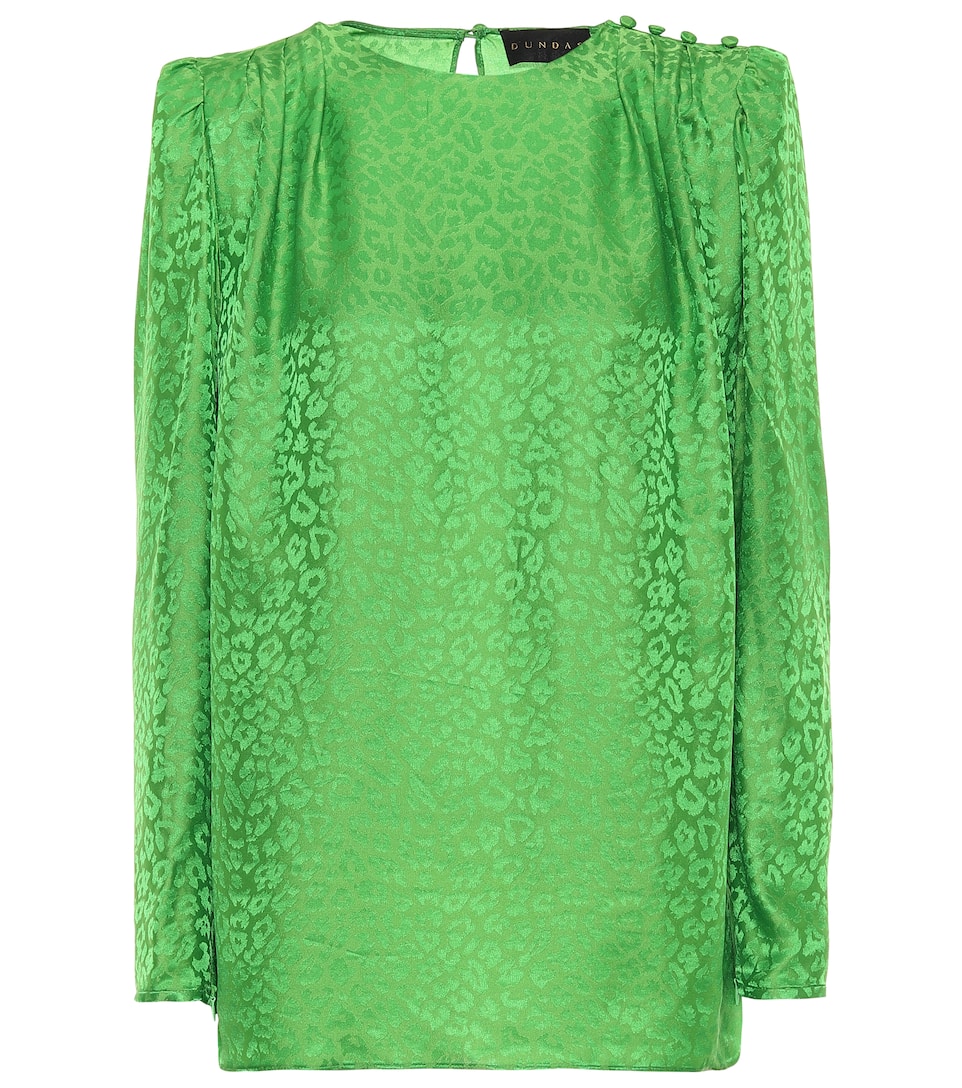 Jacquard blouse clearance