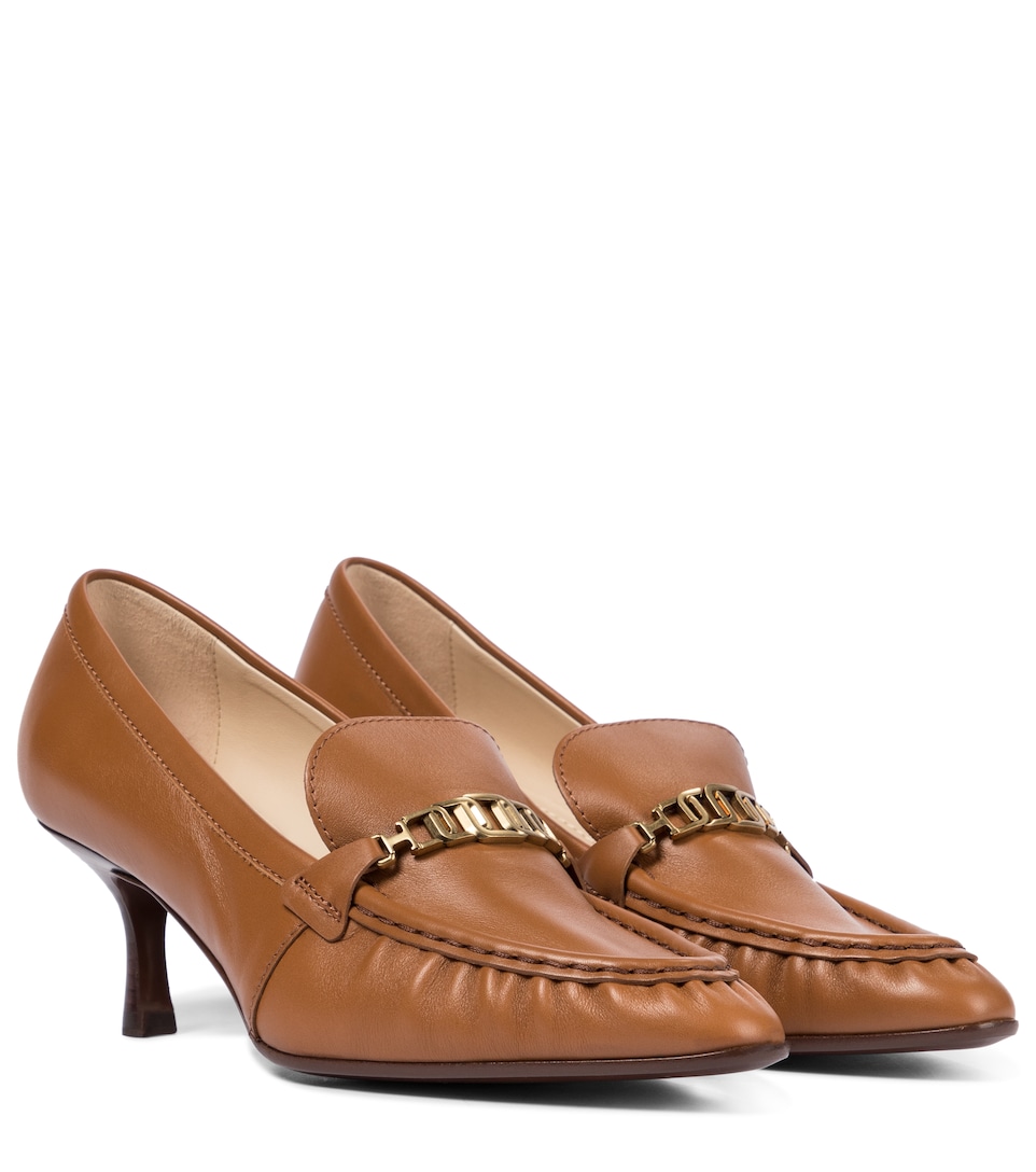 Embellished leather pumps | Mytheresa