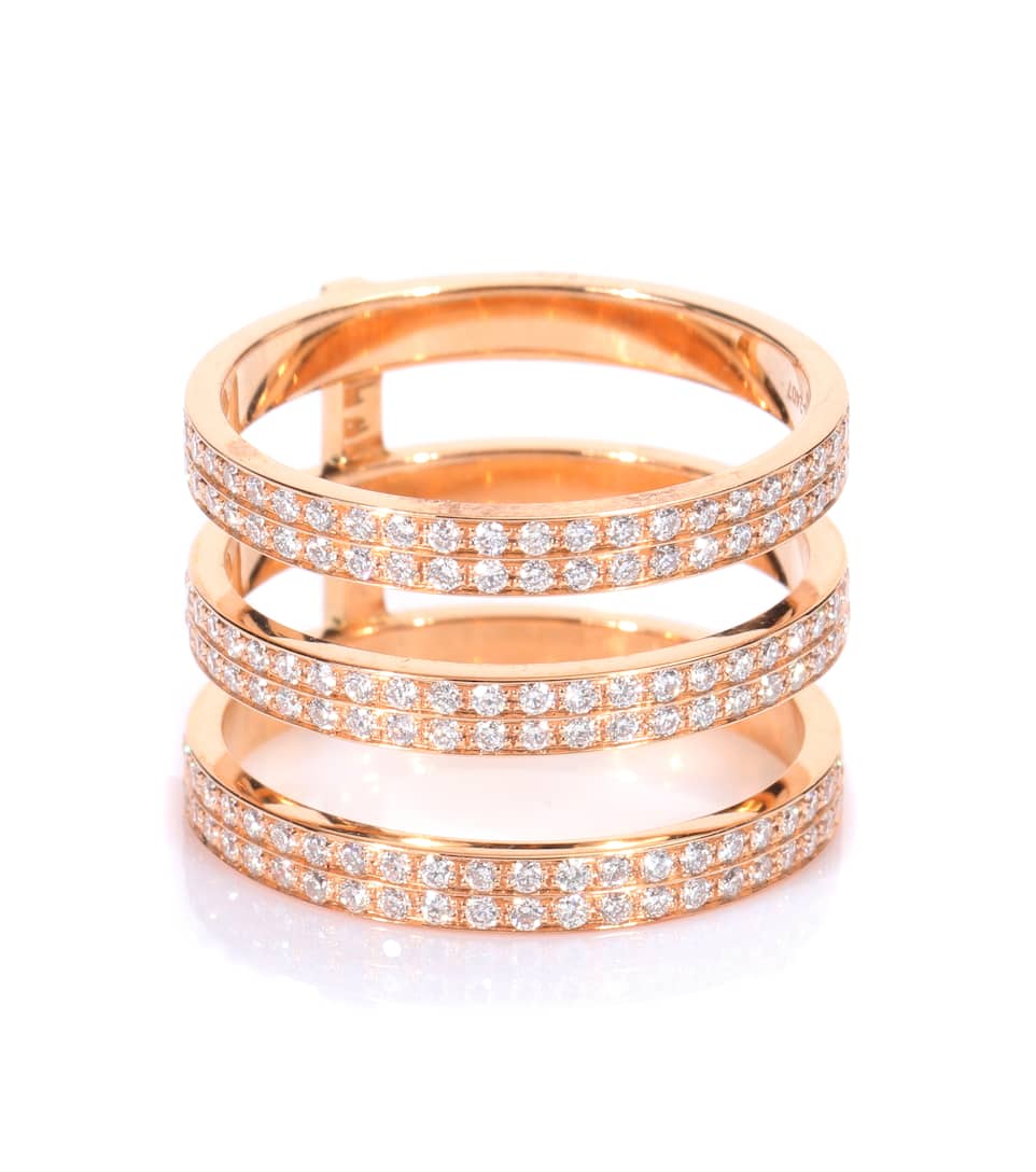 Rose Monotype Bague Ct Diamants Berbere Et Blancs Repossi En Or 18 8XPkn0wO