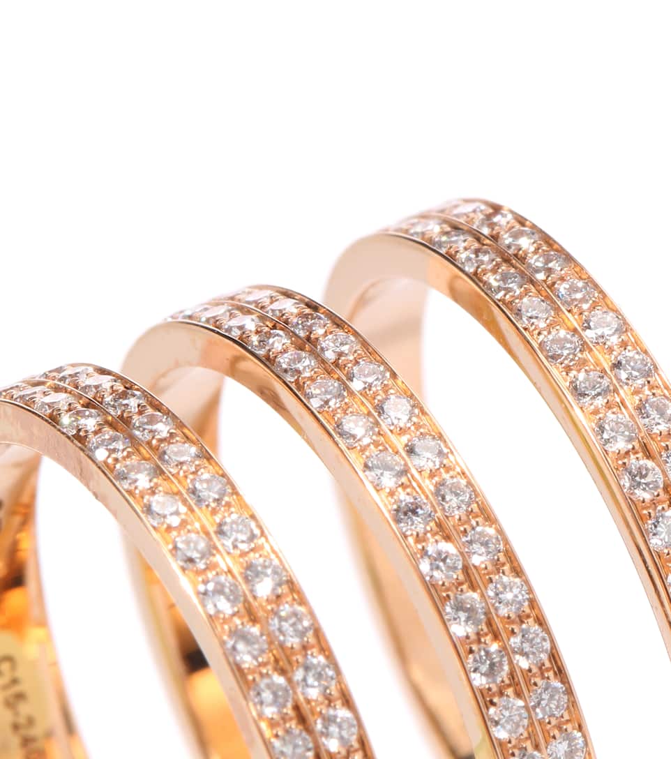 Rose Monotype Bague Ct Diamants Berbere Et Blancs Repossi En Or 18 8XPkn0wO
