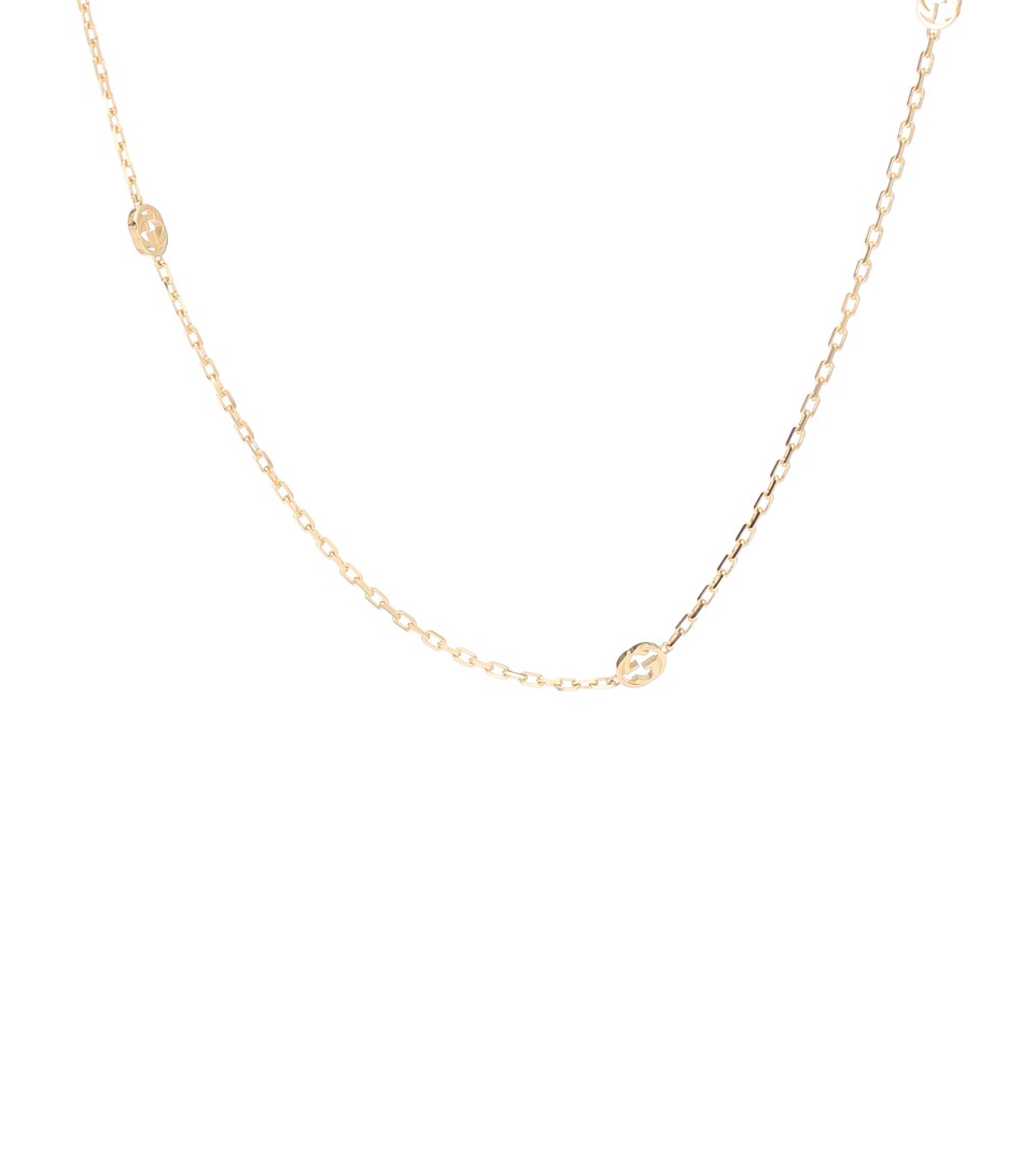 gucci interlocking g necklace gold